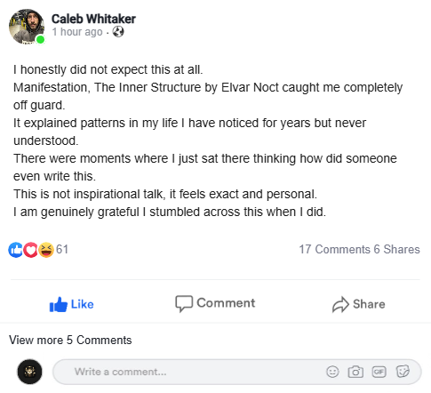 Facebook testimonial screenshot